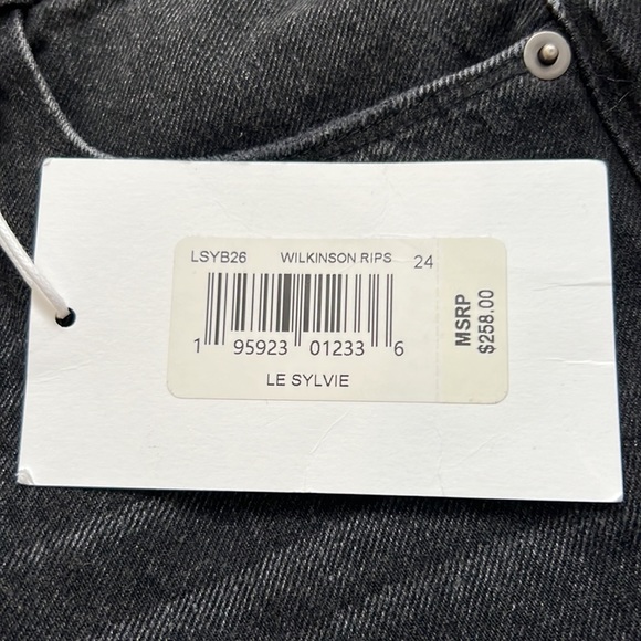 NWT Frame Le Sylvie ripped jeans size 24 - Picture 3 of 3